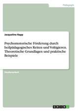 Psychomotorische Förderung durch heilpädagogisches Reiten und Voltigieren. Theoretische Grundlagen und praktische Beispiele