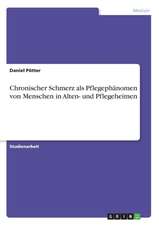 Chronischer Schmerz als Pflegephänomen von Menschen in Alten- und Pflegeheimen