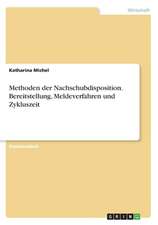 Methoden der Nachschubdisposition. Bereitstellung, Meldeverfahren und Zykluszeit