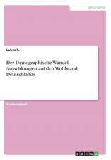 Der Demographische Wandel. Auswirkungen auf den Wohlstand Deutschlands