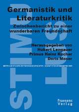 Germanistik und Literaturkritik