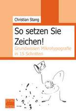 So setzen Sie Zeichen!