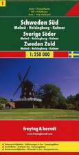 FuB Schweden 01 Süd, Malmö, Helsingborg, Kalmar 1 : 250 000. Autokarte