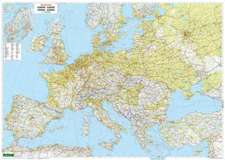 Wall map marker board: Europe physical 1:3.5 million