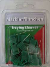 Markierfähnchen wehend, Grün