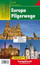 Europa Pilgerwege, Wanderkarte 1:2.000.000 - 1:3.500.000