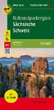 Nationalparkregion Sächsische Schweiz, Wanderkarte 1:25.000, mit Infoguide, freytag & berndt, WKD 2401