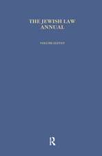 Jewish Law Annual (Vol 11)