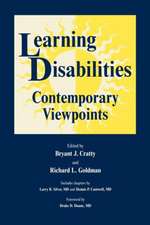 Learning Disabilities: Contemporary Viewpoints