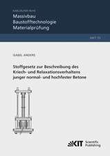 Stoffgesetz zur Beschreibung des Kriech- und Relaxationsverhaltens junger normal- und hochfester Betone