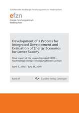 Development of a Process for Integrated Development and Evaluation of Energy Scenarios for Lower Saxony. Final report of the research project NEDS ¿ Nachhaltige Energieversorgung Niedersachsen