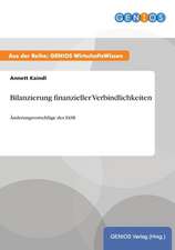 Bilanzierung finanzieller Verbindlichkeiten