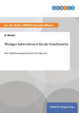 Weniger Subventionen für die Solarbranche