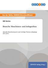 Branche Maschinen- und Anlagenbau