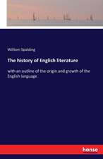 The history of English literature