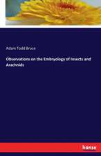 Observations on the Embryology of Insects and Arachnids