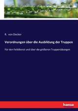 Verordnungen über die Ausbildung der Truppen