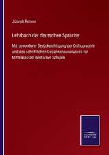 Lehrbuch der deutschen Sprache