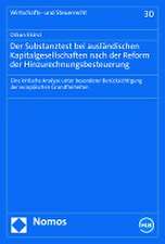 Der Substanztest bei ausländischen Kapitalgesellschaften nach der Reform der Hinzurechnungsbesteuerung