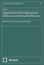 Eigenbedarfskündigung von Wohnraummietverhältnissen