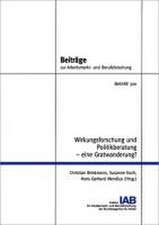 Wirkungsforschung und Politikberatung - eine Gratwanderung?