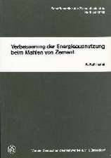 Verbesserung der Energieausnutzung beim Mahlen von Zement