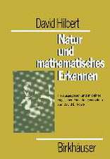 David Hilbert. Natur Und Mathematisches Erkennen: Vorlesungen Gehalten 1919-1920 in Gattingen