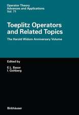 Toeplitz Operators and Related Topics: The Harold Widom Anniversary Volume. Workshop on Toeplitz and Wiener-Hopf Operators, Santa Cruz, California, September 20 - 22, 1992