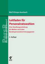 Klimpe-Auerbach, W: Leitfaden für Personalratswahlen