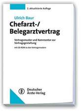 Chefarzt-/Belegarztvertrag