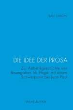 Die Idee der Prosa