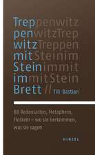 Treppenwitz mit Stein im Brett