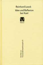 Idee Und Reflexion Bei Kant