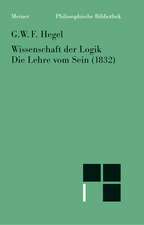 Wissenschaft der Logik. Die Lehre vom Sein (1832)