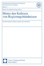 Hinter den Kulissen von Regierungsbündnissen