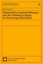 Mehrheitliche Kapitalerhöhungen und ihre Bindungswirkung bei Personengesellschaften