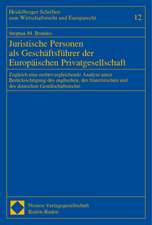 Juristische Personen als Geschäftsführer der Europäischen Privatgesellschaft