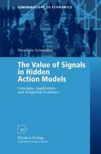 The Value of Signals in Hidden Action Models