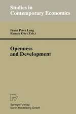 Openness and Development: Yearbook of Economic and Social Relations 1996