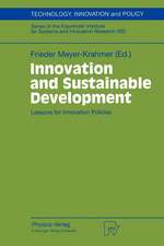 Innovation and Sustainable Development: Lessons for Innovation Policies