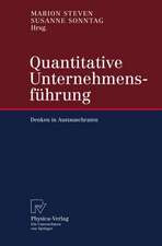 Quantitative Unternehmensführung: Denken in Austauschraten