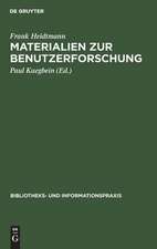 Materialien zur Benutzerforschung: aus einer Pilotstudio [!] ausgewählter Benutzer der UniversitätsBibliothek der Technischen Universität Berlin