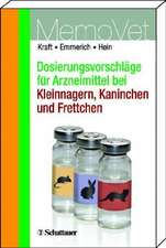 Dosierungsvorschläge für Arzneimittel bei Kleinnagern, Kaninchen und Frettchen