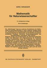 Mathematik für Naturwissenschaftler