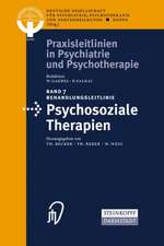 Behandlungsleitlinie Psychosoziale Therapien