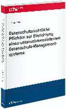 Datenschutzrechtliche Pflichten zur Einrichtung eines unternehmensinternen Datenschutz-Managementsystems