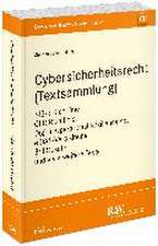 Cybersicherheitsrecht (Textsammlung)