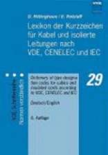 Lexikon der Kurzzeichen für Kabel und isolierte Leitungen