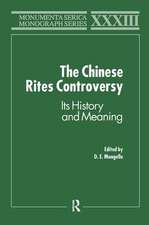 The Chinese Rites Controversy: Its History and Meaning