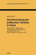 Die Entwicklung der politischen Parteien in Irland: Nationalismus, Katholizismus und agrarischer Konservatismus als Determinanten der irischen Politik von 1823 bis 1977